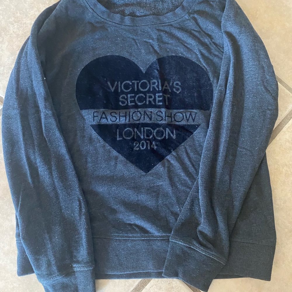 Gray Victoria secret sweatshirt